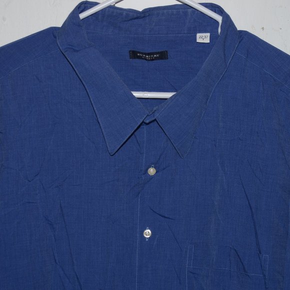 Burberry dress mens shirt size 22 J848 US Made